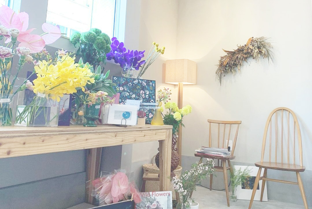 花屋のポップアップ